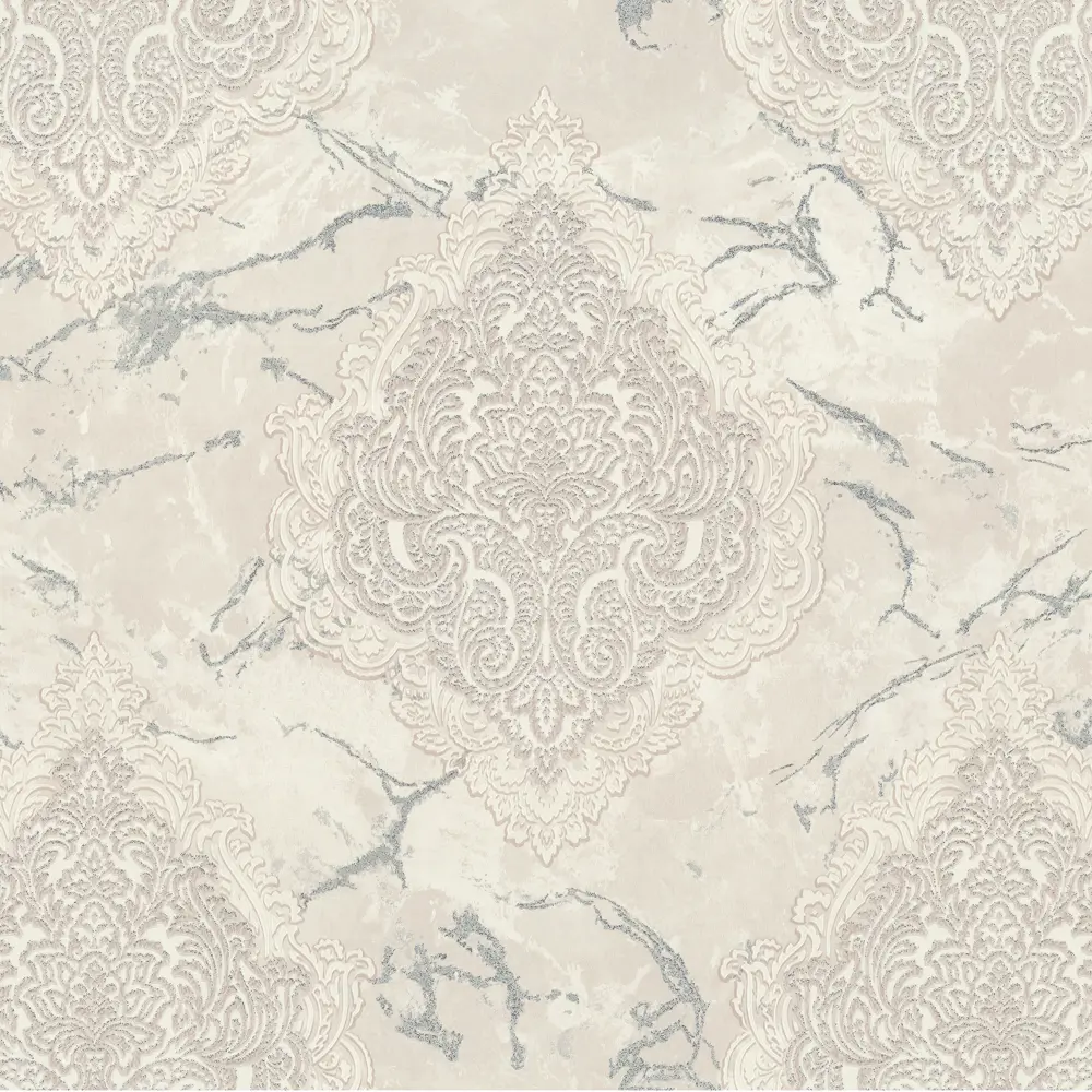 Обои флизелиновые Euro Decor Sultan белые 1.06 м 7135-00 89111965 STLM-2076195 - Вид №1