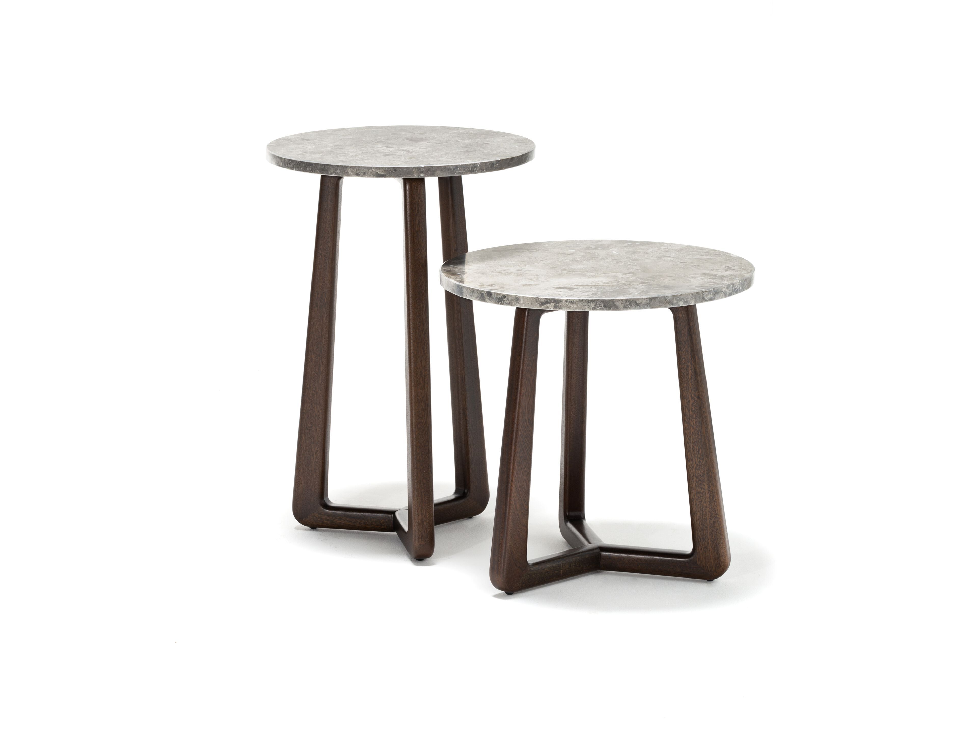 Высокий круглый журнальный столик из мрамора bardiglio Exteta Sunset ARCH-00055419 - Вид №1