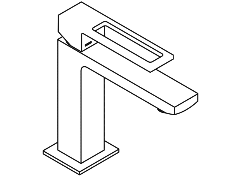 AQ1.12M10040 Однорычажный смеситель для раковины HEWI System-Armaturen  - Вид №13