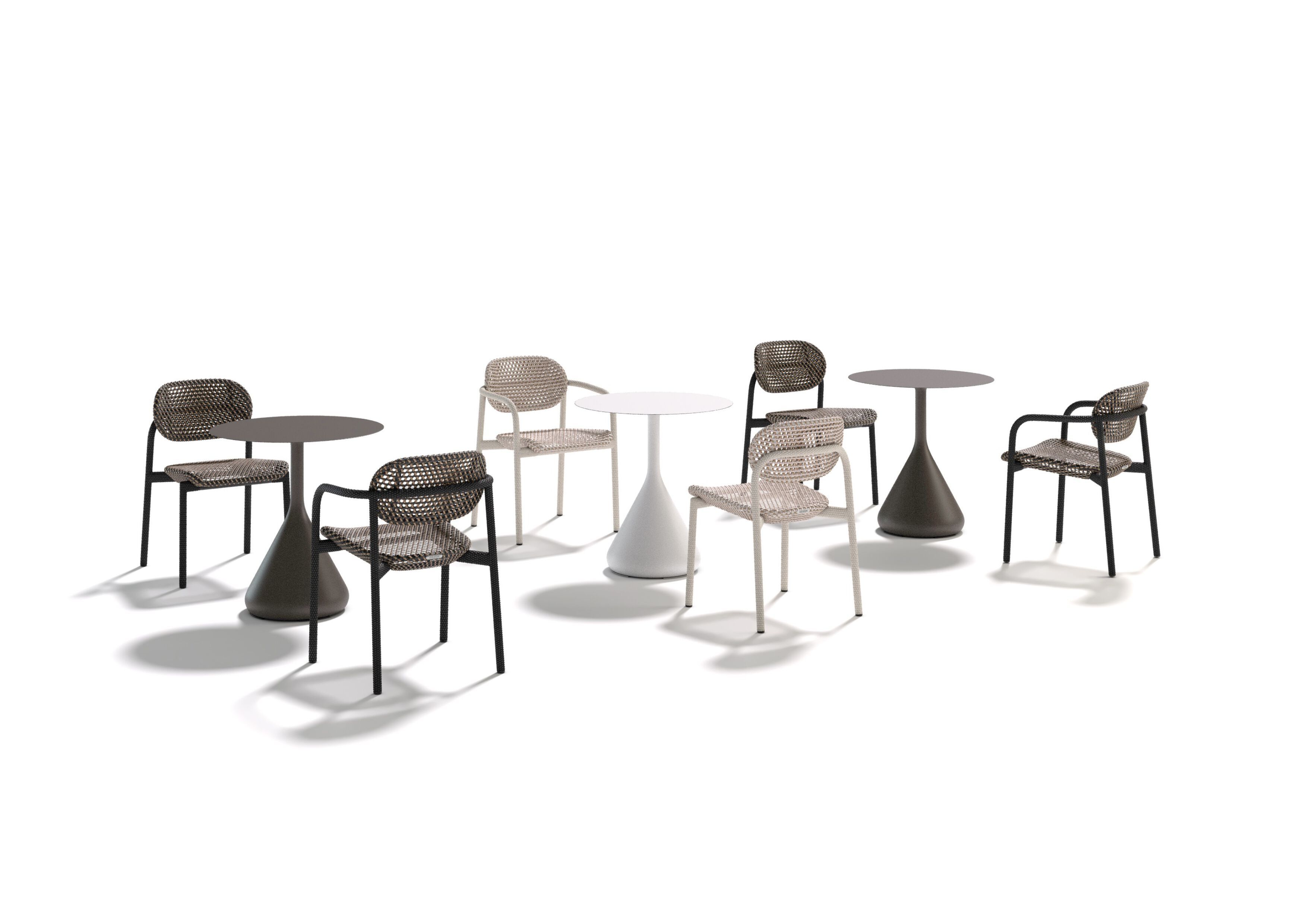 Круглый керамический садовый стол с верхней частью HPL DEDON SATELLITE ARCH-00130468 - Вид №11