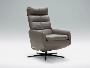 Sits Откидывающееся кожаное кресло с 5 спицами и подлокотниками