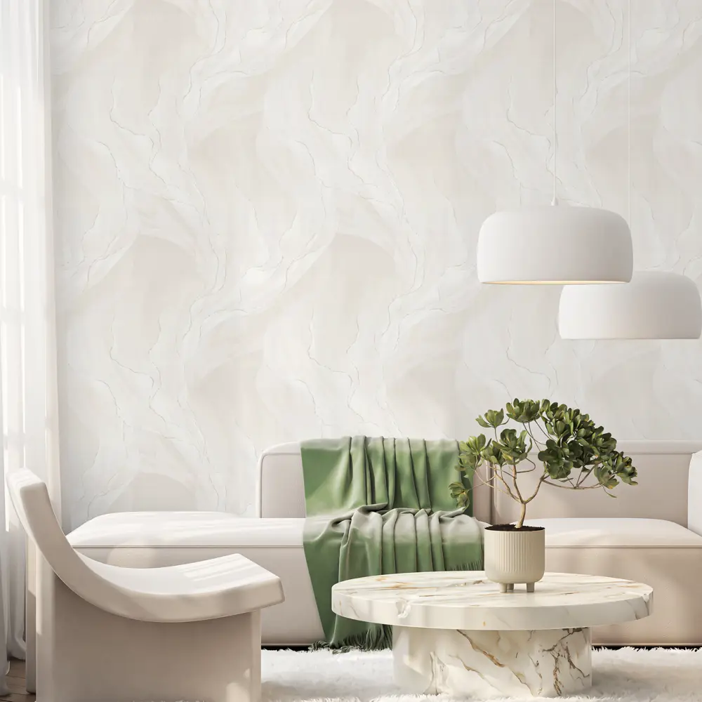 Флизелиновые обои OVK Design Идиллия бежевые с абстрактным рисунком 89440776 STLM-1580431 - Вид №3