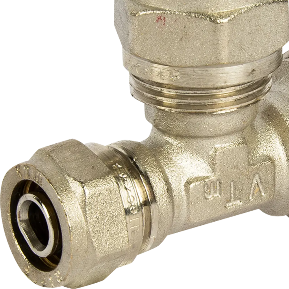 Тройник переходной Valtec 26x20x16 мм никелированная латунь VTM.331 10518049 STLM-2156264  - Вид №1