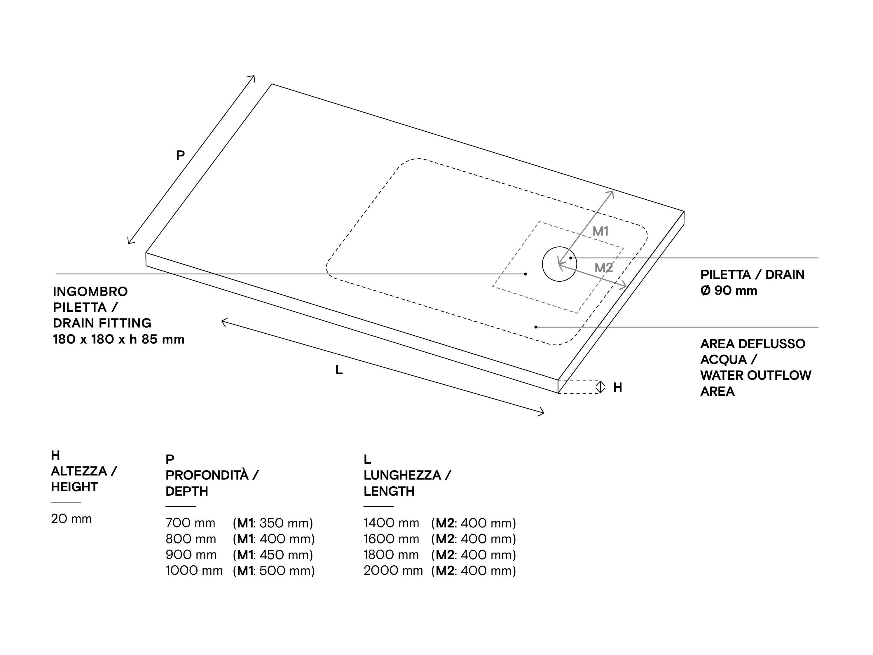 Фарфоровый поддон для душа Domus Falerii Domuspa ARCH-00140940 - Вид №10