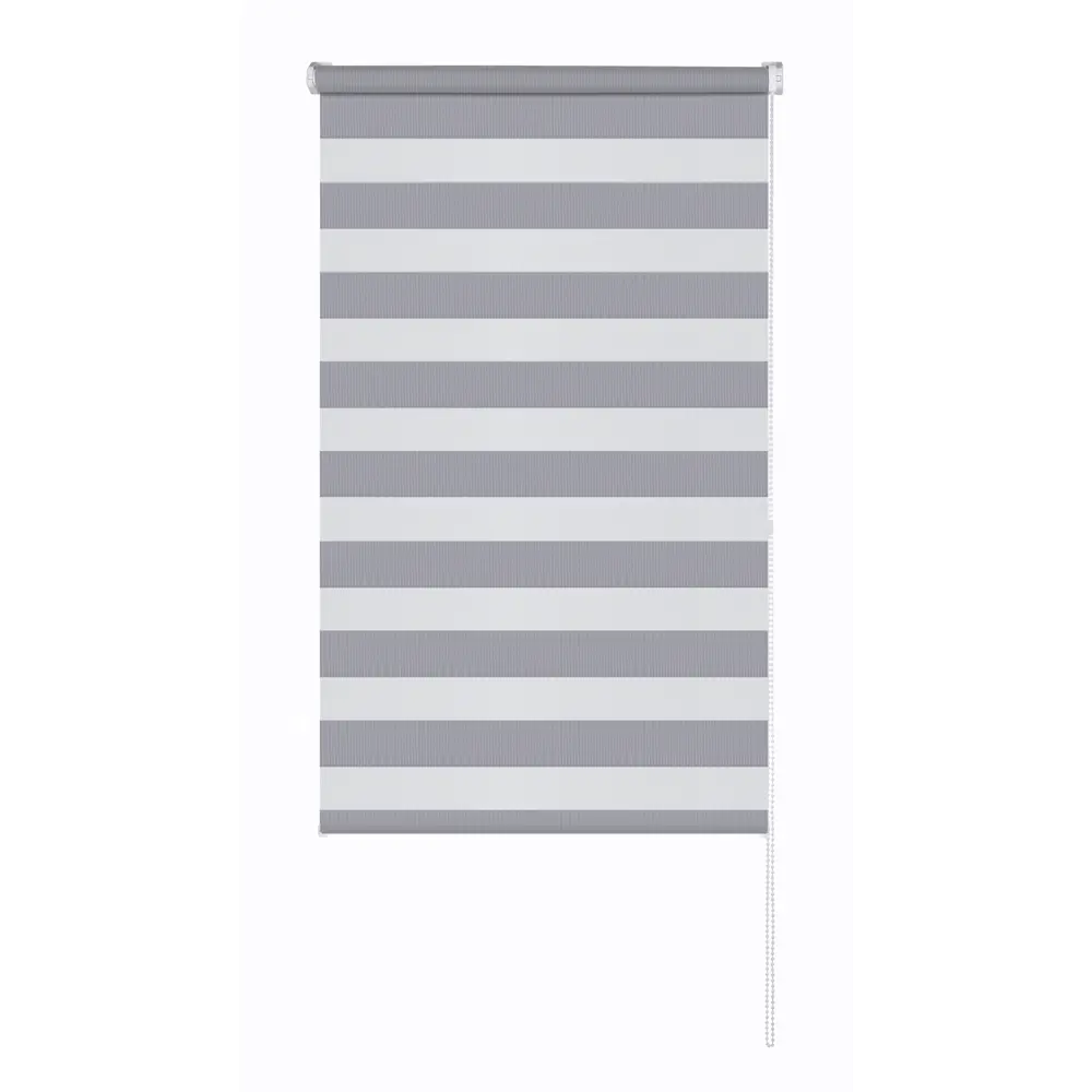 Рулонная штора день-ночь MIAMOZA Петер 100x160 см серая 89411354 STLM-1578089