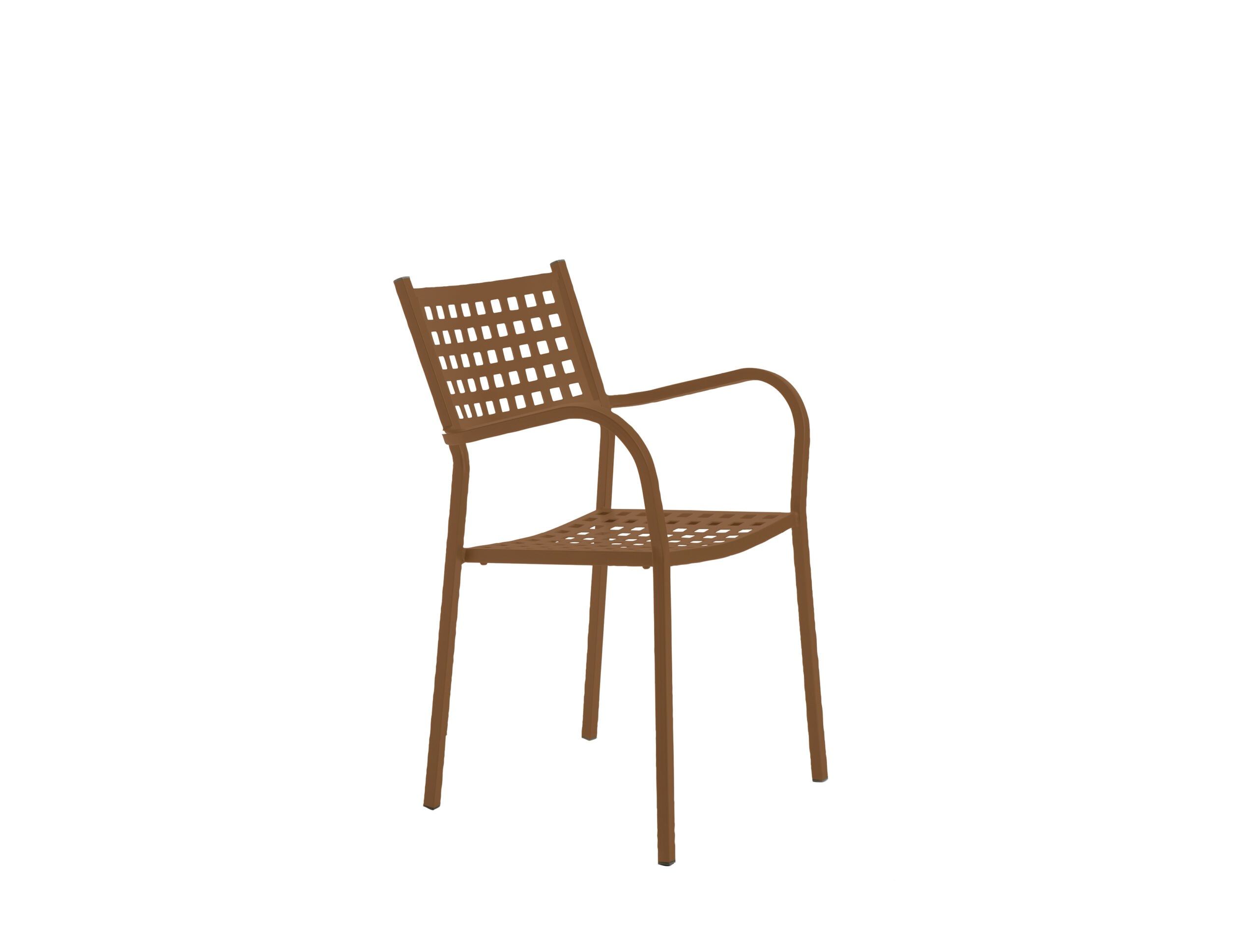 Металлический штабелируемый садовый стул с подлокотниками Vermobil ARCH-00097179 - Вид №7