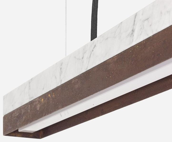 GANTlights Светодиодный подвесной светильник из каррарского мрамора и Corten ™ C sun-id-1444875 - Вид №3