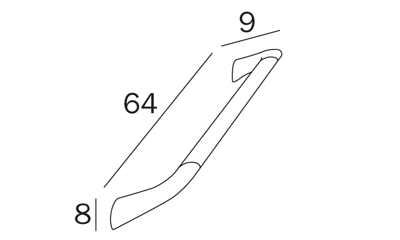Фиксированная ручка для ванной комнаты INDA® комфорт ARCH-00041736 - Вид №7