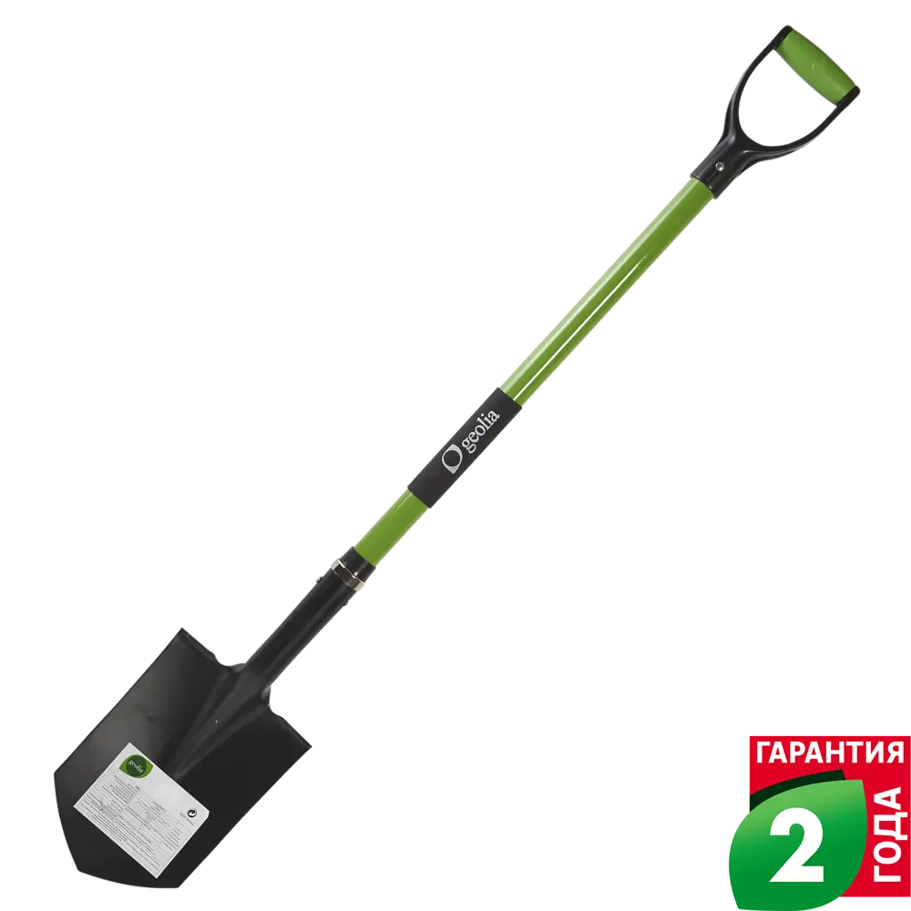 Лопата штыковая остроугольная Geolia 120 см сталь, с черенком 15033438 STLM-2159484 