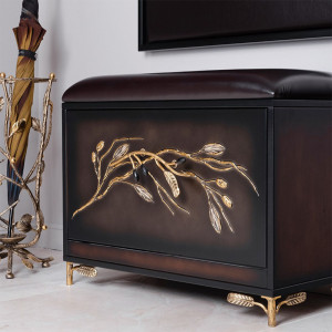 11628 Банкетка Oliva Branch Каштан Амбер BOGACHO