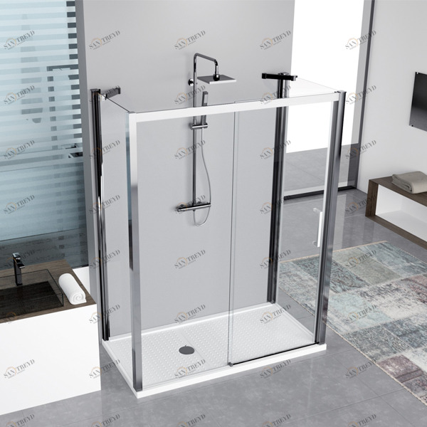 Душевой уголок 175x100 KUADRA 2P+F+F Novellini KUADRA KUAD2P168S1KKUADF991KKUADF991KKUAD2P168D1KKUADF991KKUADF991K