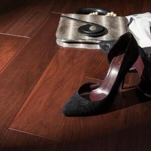 Массивная доска Viscork Exotic Арабика Орех американский Натур (Гладкая) 400-1600х127 мм.