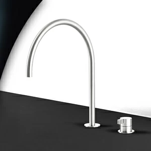 Смеситель для раковины TOOX TXQ33L серебристый глянцевый