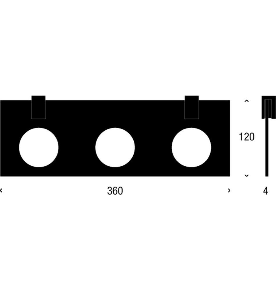 FROST Полка 4, 36см » белая Алюминий Анодированный Q303236076  - Вид №2