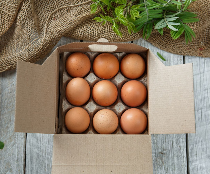 4745 Яйца куриные С1 (крафт 9 шт.) Вкусляндия  - Вид №4