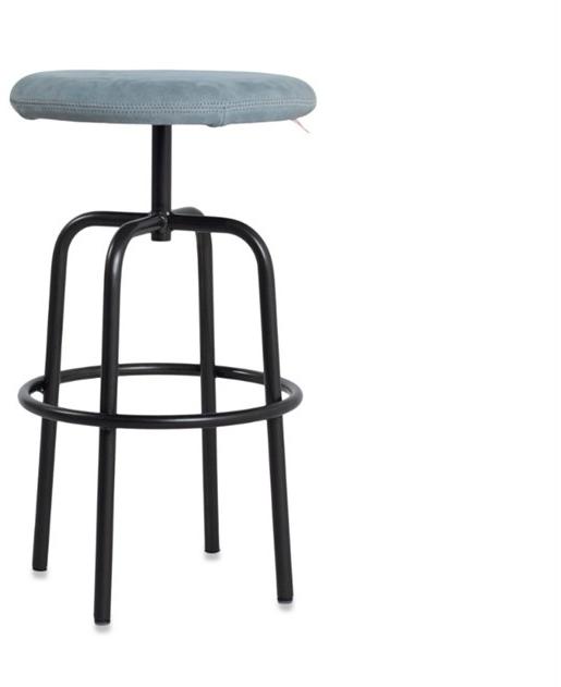 Jess Высокий кожаный табурет с подставкой для ног Zipp sun-id-1490803 - Вид №1