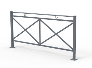 Фиксированный столб из оцинкованной стали