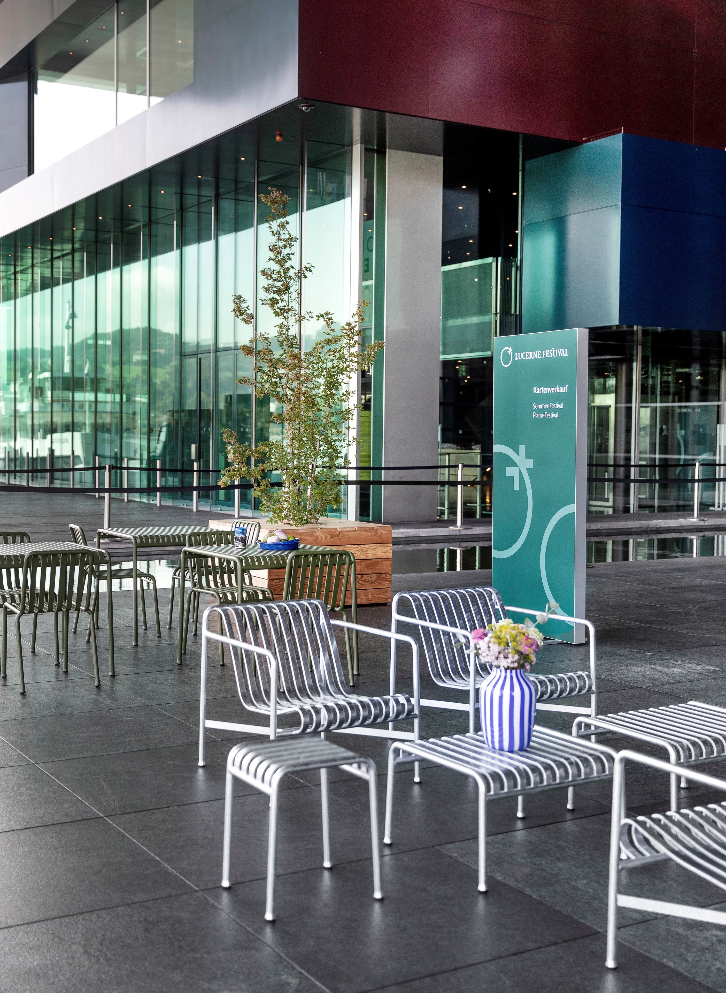 Стальной квадратный садовый стол Hay Палисад ARCH-00147561 - Вид №7