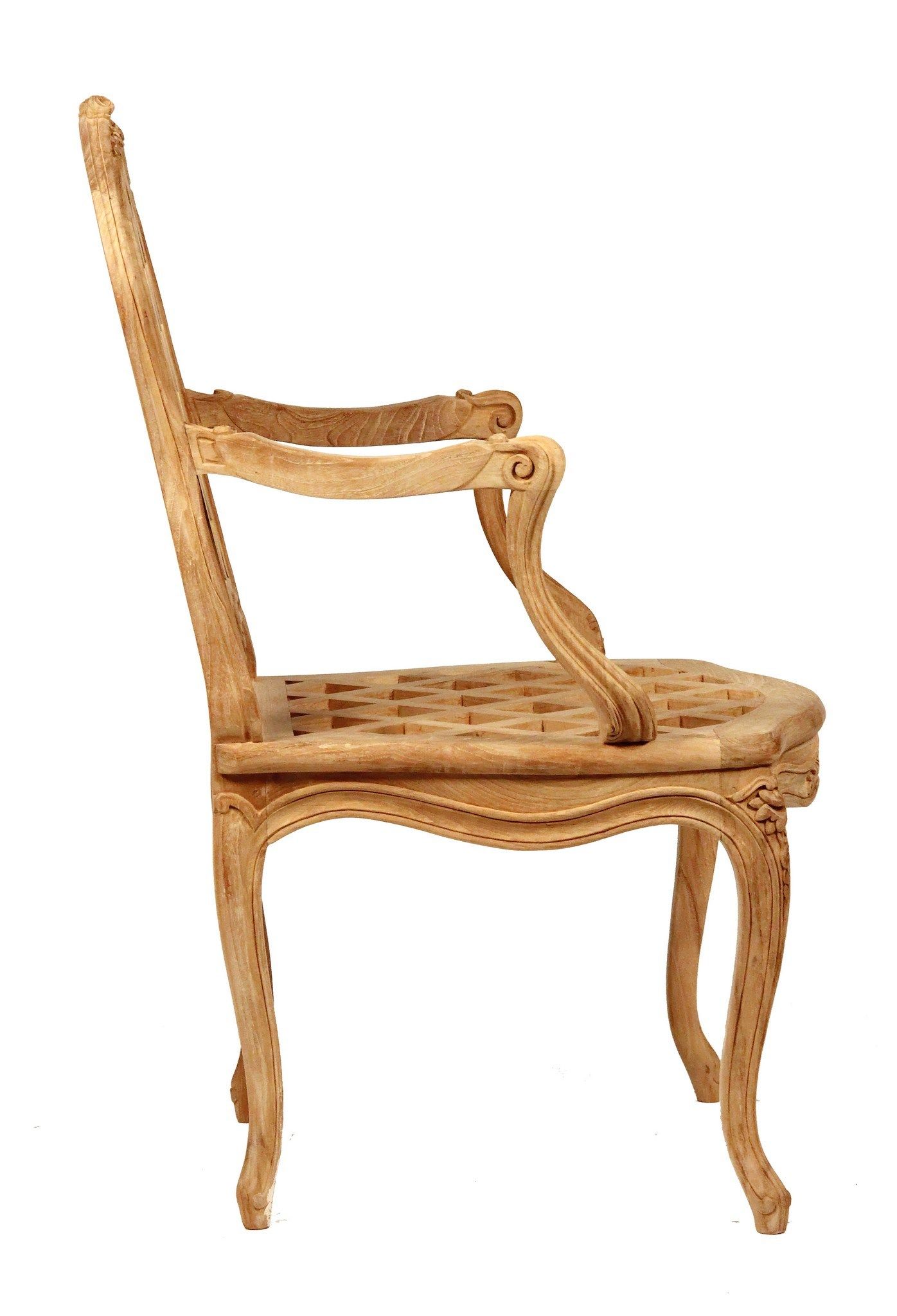 Стул для сада из тикового дерева с подлокотниками ASTELLO Bruyère ARCH-00107908 - Вид №2