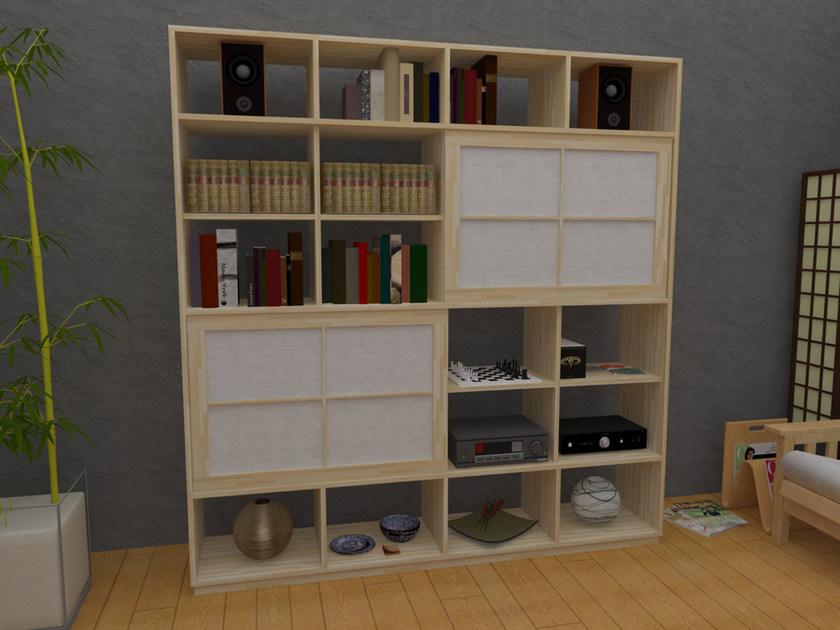 Cinius Книжный шкаф из лакированного дерева отдельно стоящий sun-id-1372278 - Вид №1