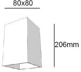 Terzo Light Настенный светильник прямого и отраженного света из алюминия  C147.ec  - Вид №2