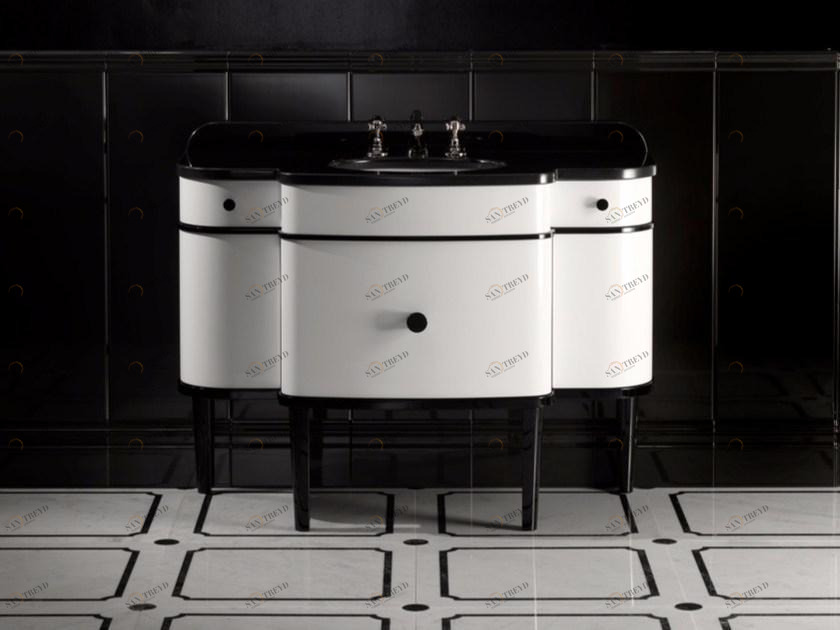 Devon&Devon Одинарная лакированная тумба под умывальник Deco Music sun-id-1508243