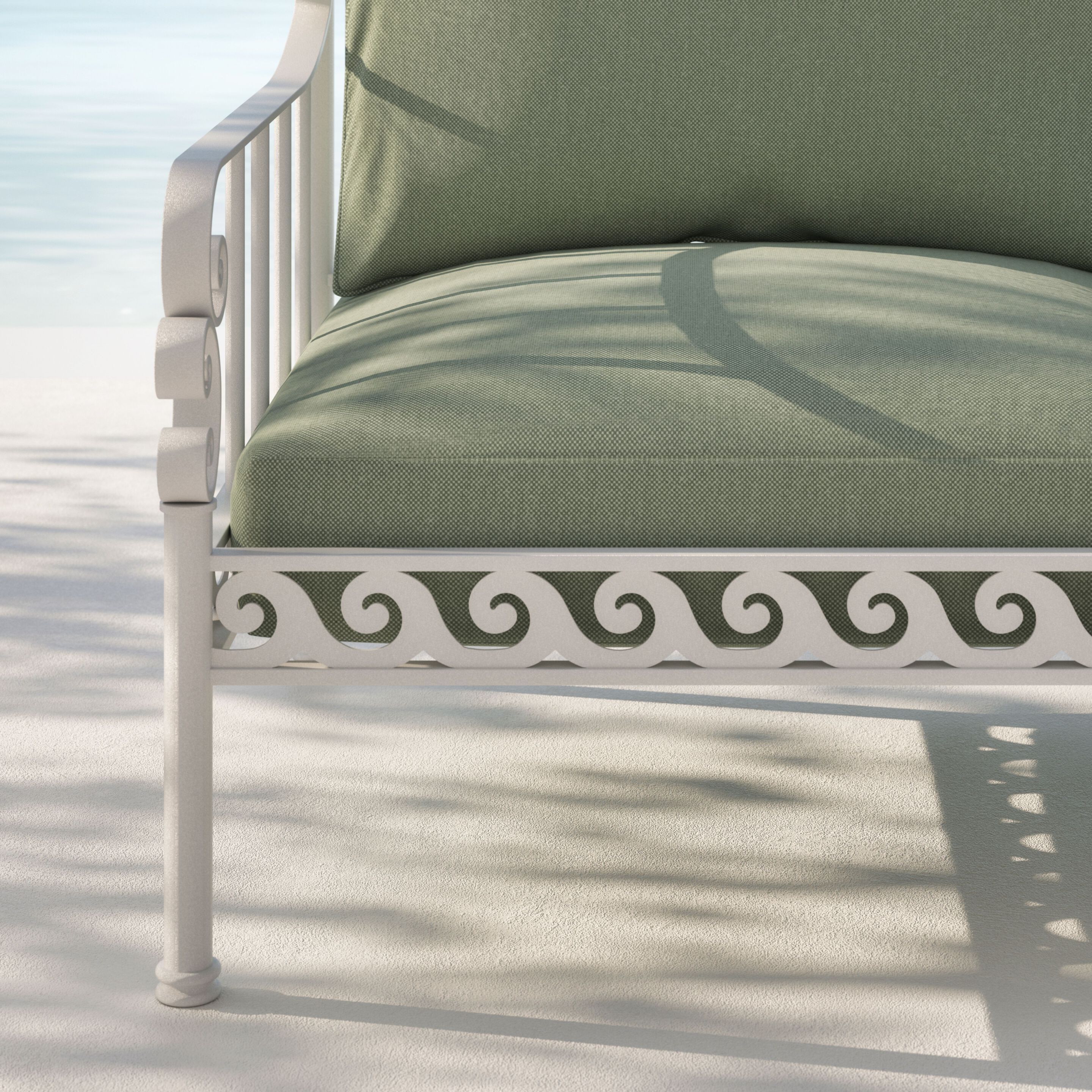 2-местный оцинкованный стальной садовый диван Galbiati Outdoor Alpemare Collection ARCH-00127340 - Вид №2