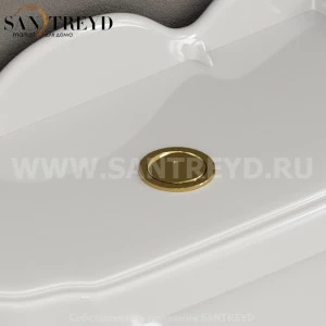 BA009 Cливной механизм с кнопкой 40 см Бронзовый Globo Paestum Италия