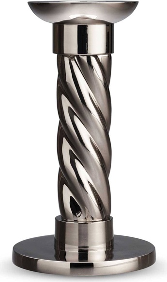 10628098 L’Objet Набор из 2 подсвечников 14см "Карусель" Сталь нержавеющая 