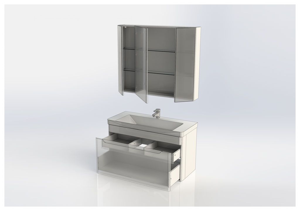 Мебель для ванной Aquanet София 105 белый 00203651 - Вид №4