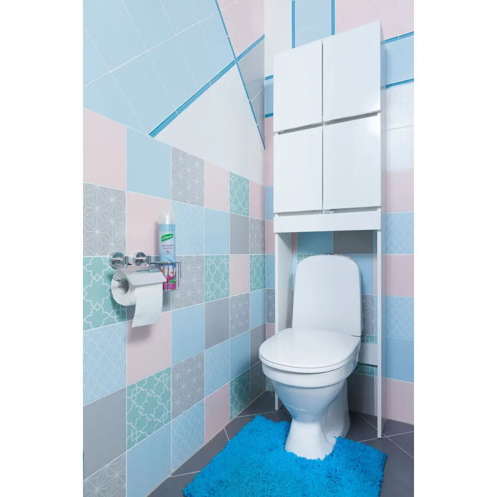 Коврик для туалета Sensea Twist, 55х55 см, микрофибра, цвет синий 15137325 STLM-2044050 - Вид №3
