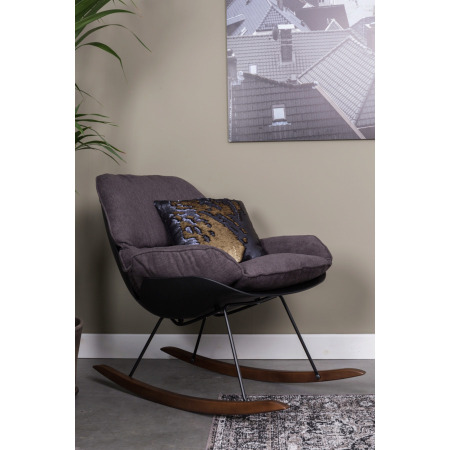 Лаунж кресло-качалка Rocky светлое White Label Living 3100042 - Вид №5