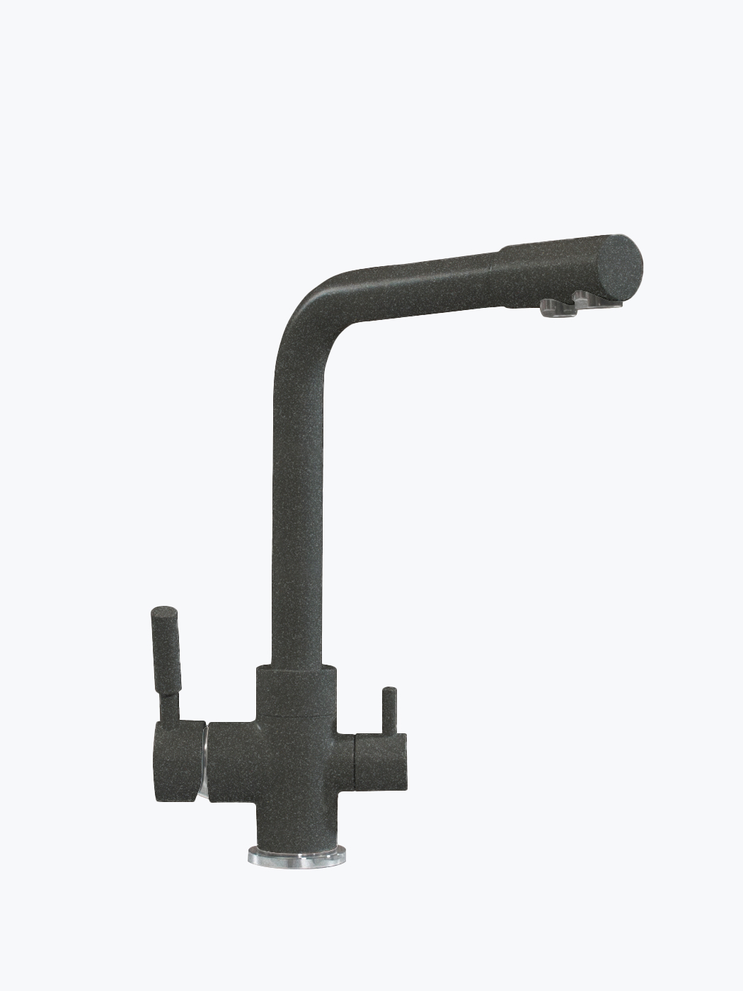 627505 Смеситель кухонный "Высокий Дуо" в тон мойки Polygran  - Вид №8