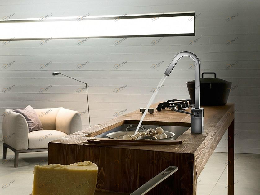 Nobili Rubinetterie Смеситель для кухни на столешнице, хромированный Cube Cb00523cr