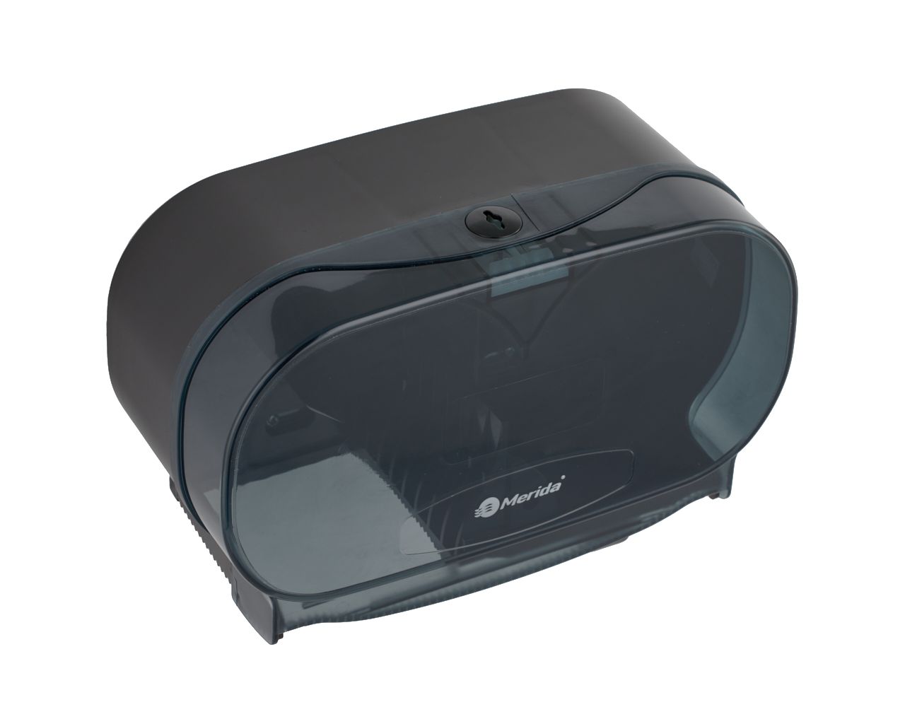 BEC301 Контейнер для двух рулонов туалетной бумаги без сердцевины ONE, АБС-пластик, черный Merida  - Вид №3