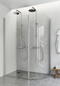 1450452 Igloo Pro J + Душевой Уголок Прямой Прозрачное Стекло 80X90 Hafa Прозрачный