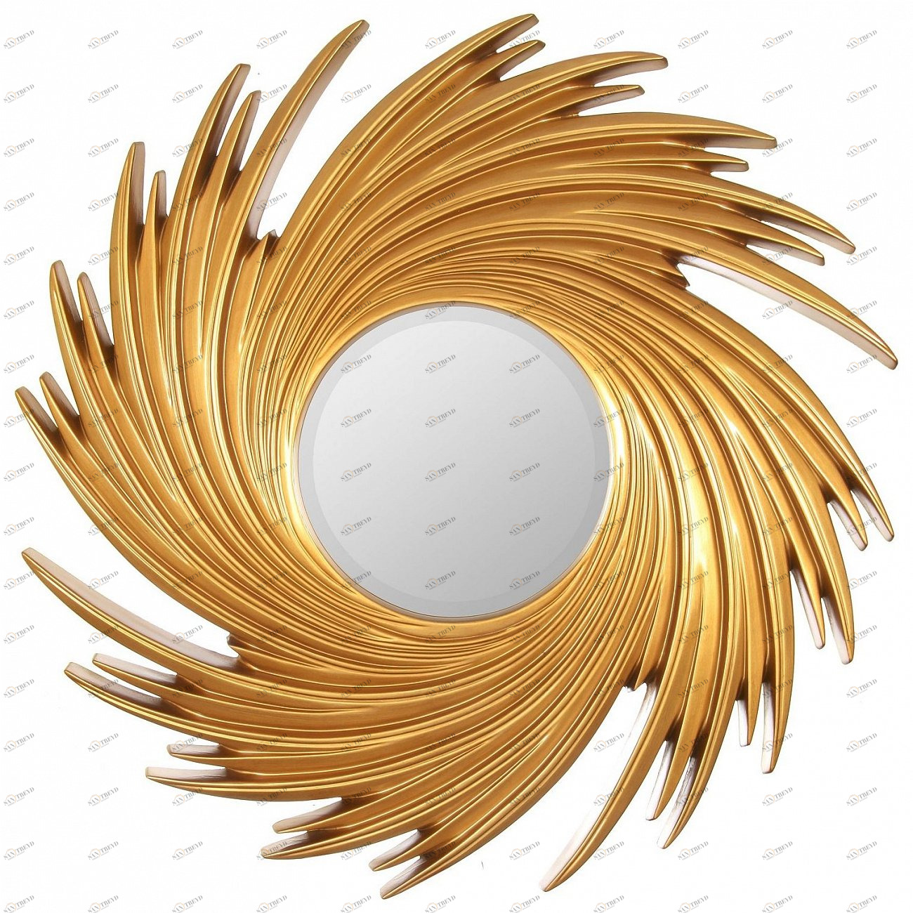 Зеркало-солнце 96 см античное золото Tornado Gold ART-ZERKALO ДИЗАЙНЕРСКИЕ 00-3884078 Зеркальный;золото 