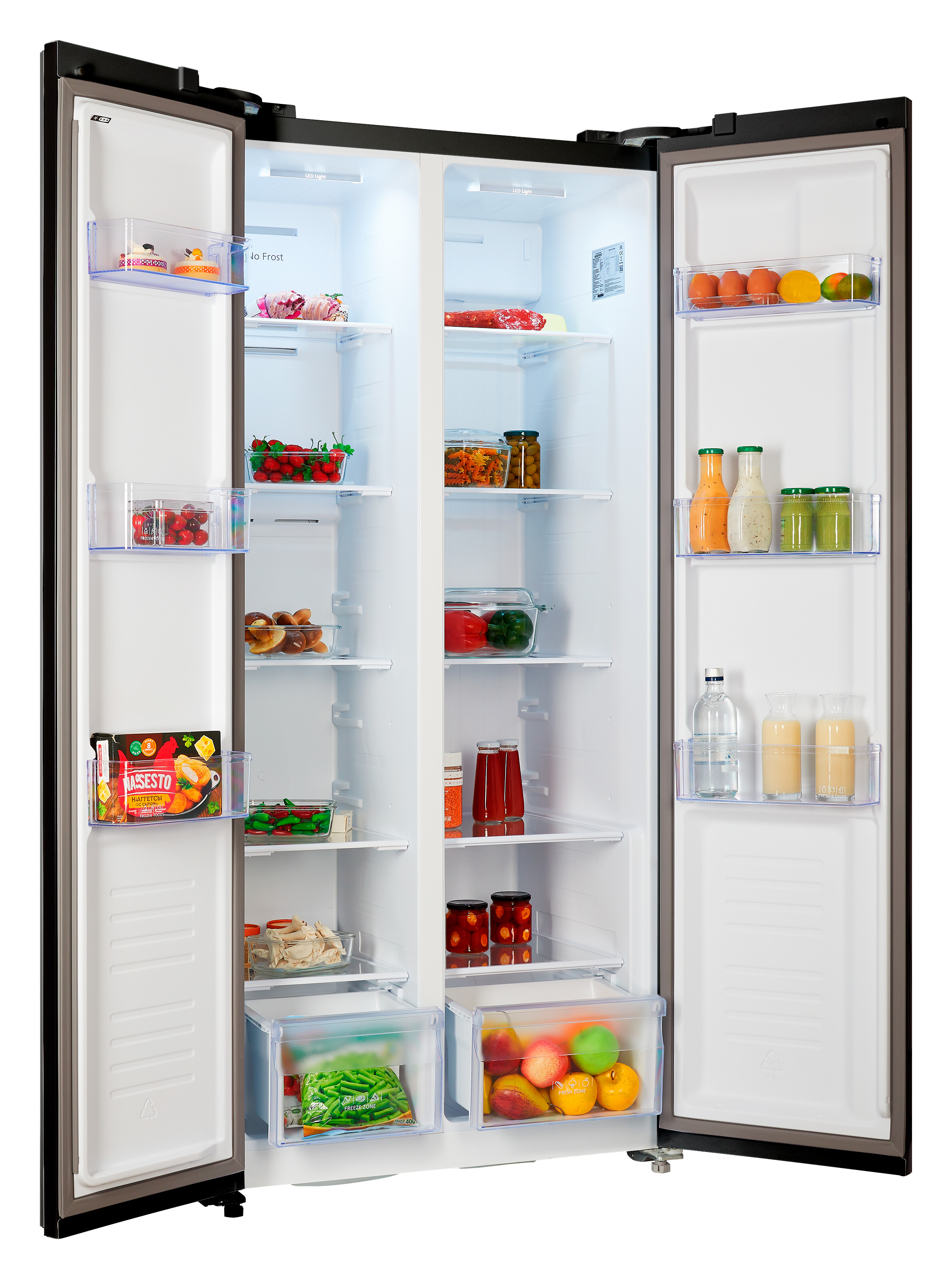 9069185 Холодильник Side by Side   Nordfrost RFS 480D NFB черный STDN-0031506 - Вид №5