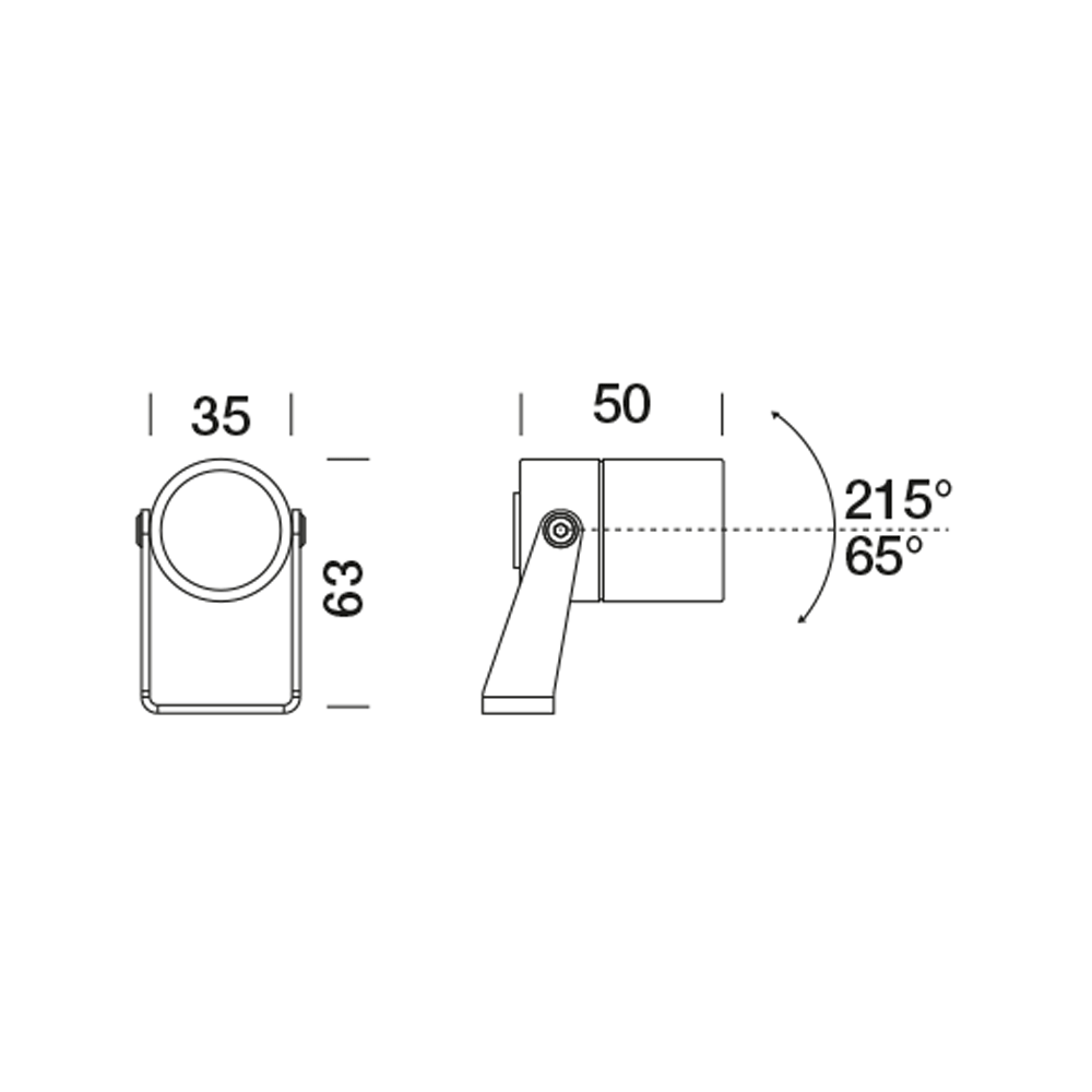 9405068 Проектор Platek NANO Proiettore  NANO Floodlight - 1 LED 4000K 33°  - Вид №9