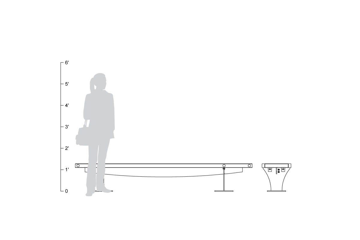 FSRT55 Скамья Pacifica  Forms-surfaces  - Вид №8