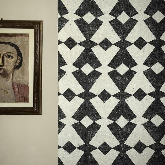 Dedar Шелковая ткань с графическими мотивами для штор sun-id-1382464 - Вид №1