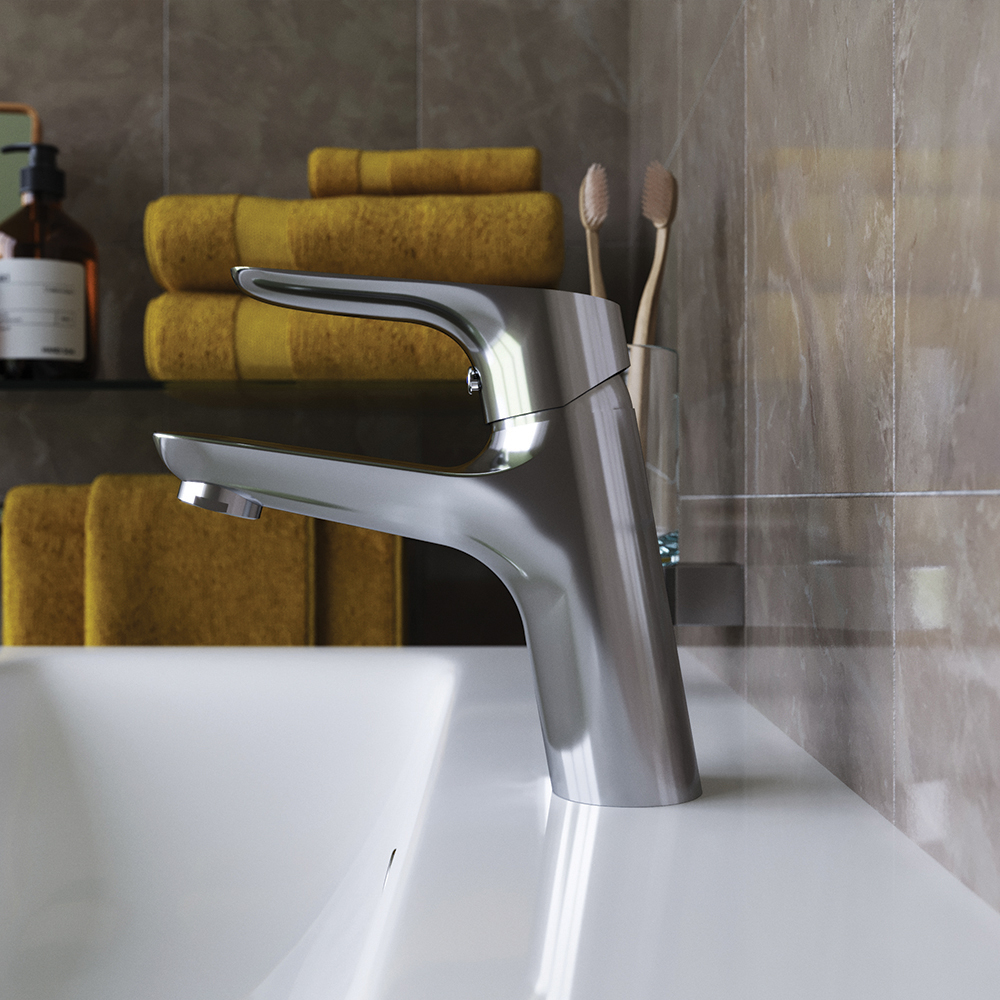 770300000 смеситель для умывальника без дк с гигиеническим душем Damixa Origin Bit  - Вид №7