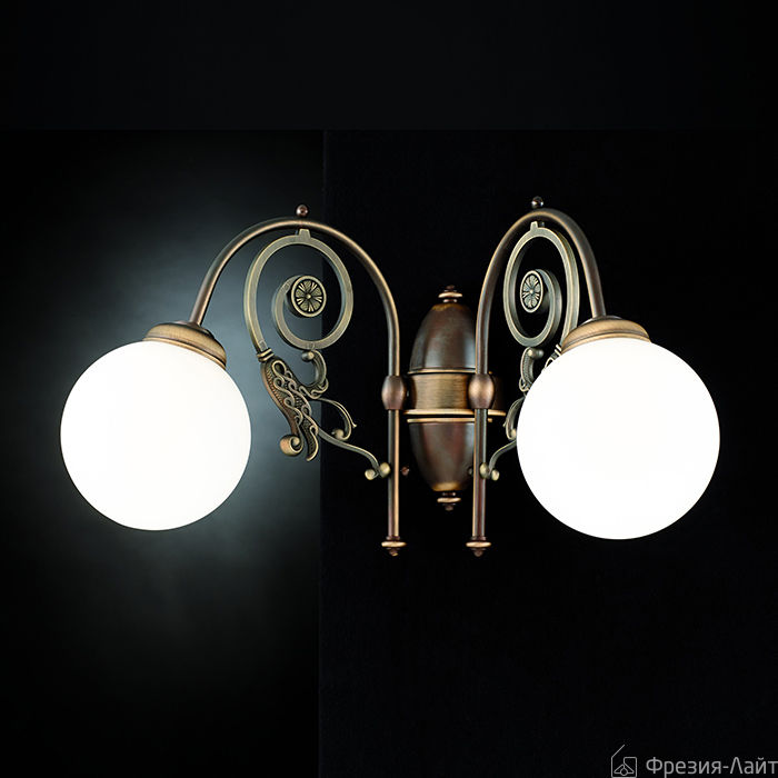 Orion WA 2-1264/2 Altpat/493 opal-sm бра 97848