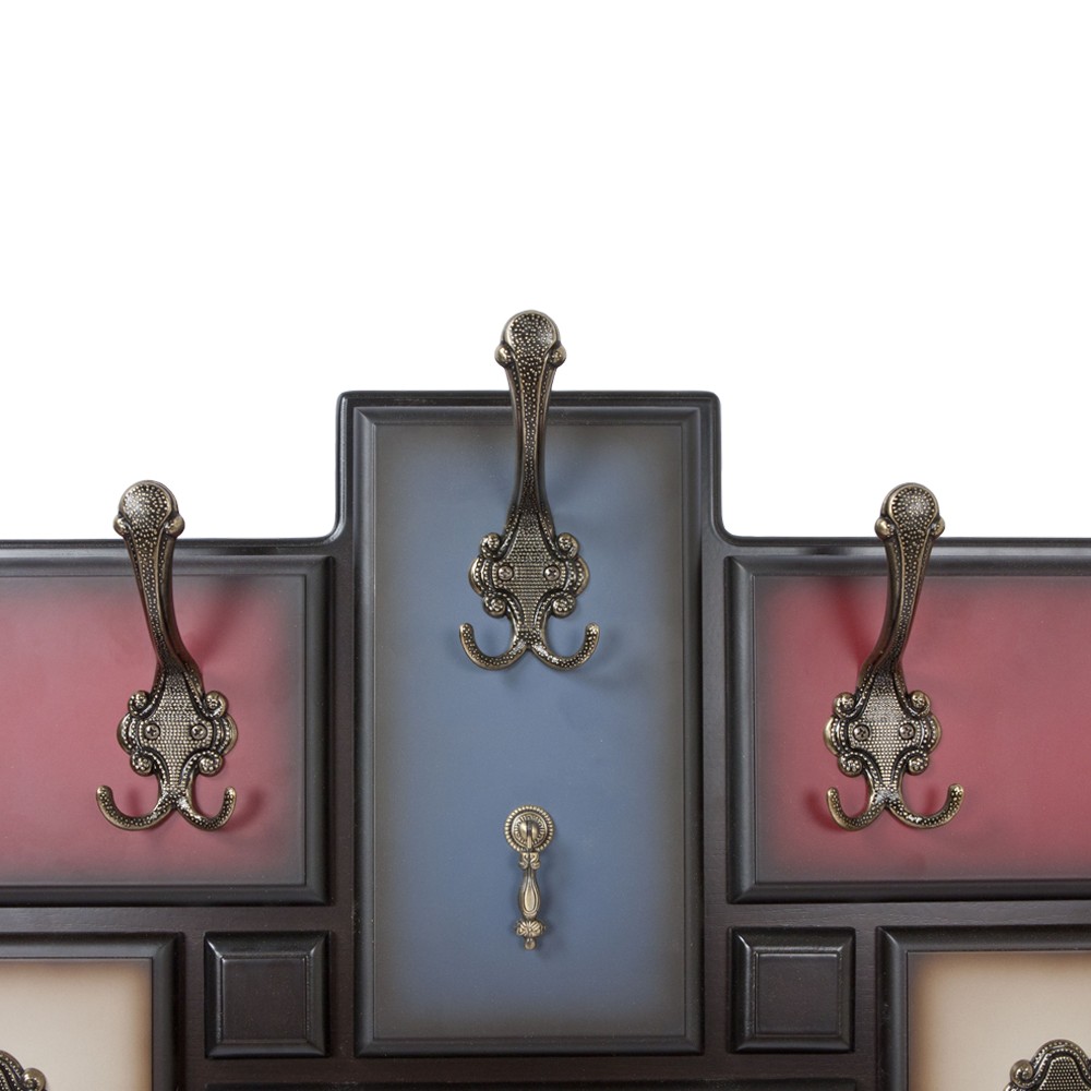 11529 Вешалка настенная Пандора 9 Орех Mix BOGACHO 4627139502142 - Вид №5