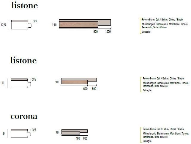 Listone Giordano Дубовый паркет Rovere puro sun-id-1418280 - Вид №9
