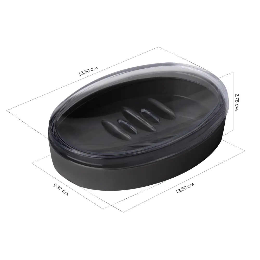 Мыльница BEROSSI Joli — элегантный аксессуар для ванной в цвете базальт 89377120 STLM-1490375 - Вид №6