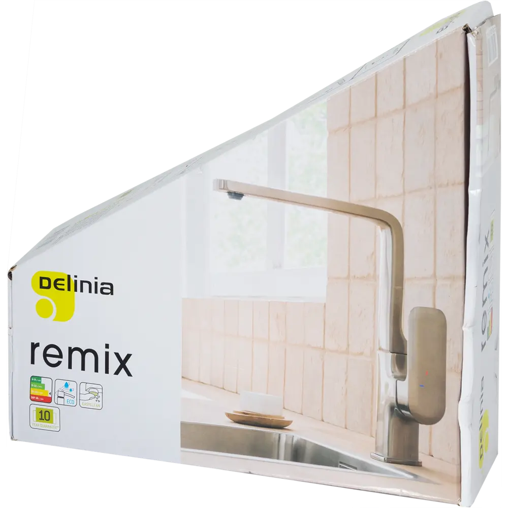 Смеситель для кухни Delinia Remix общая высота 28.1 см цвет никель 82063098 STLM-2193338 - Вид №9