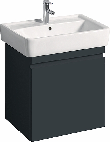 44759 IFO Renova Плоская тумба для умывальника, с ящиком и внутренним ящиком, W = 524 мм, W1 = 600 мм, T = 438 мм, глянцевый белый  - Вид №5