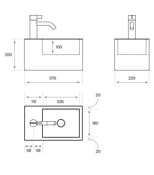 Подвесной прямоугольный умывальник COCOON Piet Boon ARCH-00102556 - Вид №5