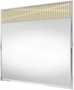 DWFI Прямоугольное зеркало из нержавеющей стали с рамой для ванной